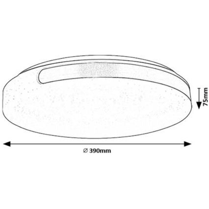 Rabalux - LED Plafondlamp LED/24W/230V 4000K diameter 39 cm