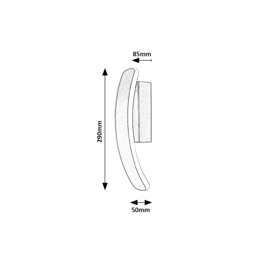 Rabalux - LED wand verlichting LED/12W/230V