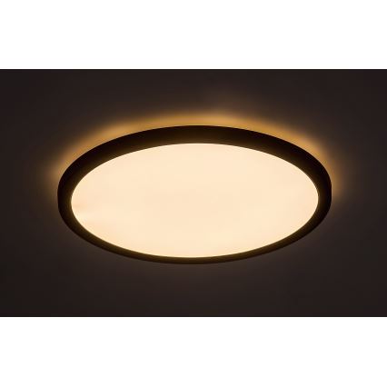 Rabalux - LED Plafondlamp LED/24W/230V 3000/4000/6000K diameter 29 cm zwart