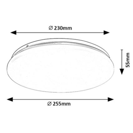 Rabalux - LED Plafondlamp LED/12W/230V 3000K 25 cm