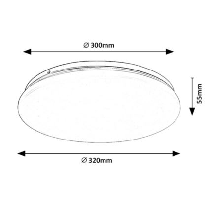 Rabalux - LED plafondlamp LED/18W/230V 3000K 32 cm