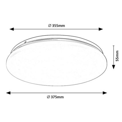 Rabalux - LED plafondlamp LED/24W/230V 3000K 37 cm