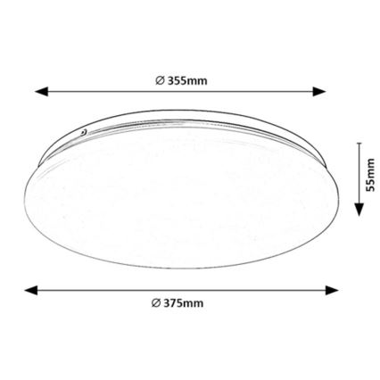 Rabalux - LED plafondlamp LED/24W/230V 4000K 37 cm