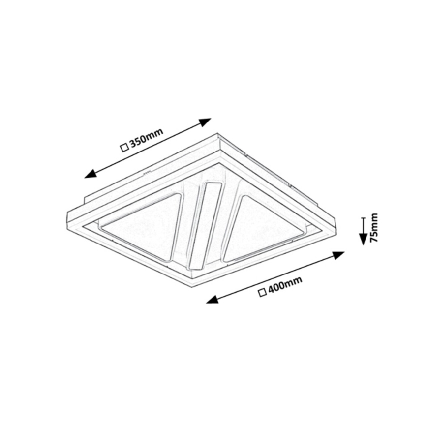 Rabalux - Plafonnier à intensité variable LED/73W/230V + télécommande