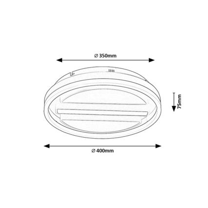 Rabalux - Plafonnier à intensité variable LED/55W/230V + télécommande