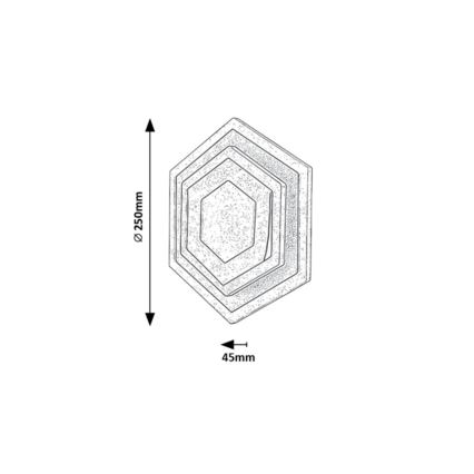 Rabalux - LED Plafondlamp LED/23W/230V 3000/6000K