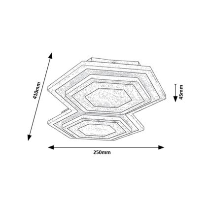 Rabalux - Plafonnier LED LED/44W/230V 3000/6000K