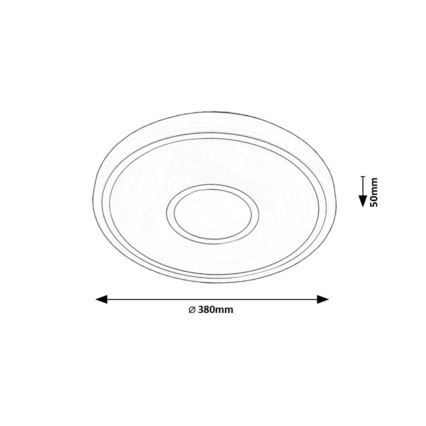 Rabalux - Plafonnier LED/25W/230V 3000K