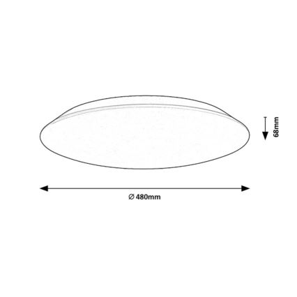 Rabalux - LED Plafondlamp LED/45W/230V 4000K 48 cm