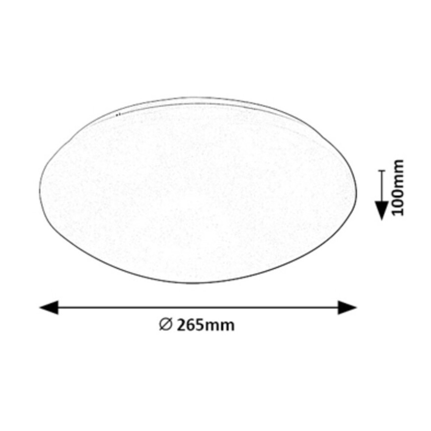 Rabalux - LED plafondlamp met een sensor LED/12W/230V IP44 4000K
