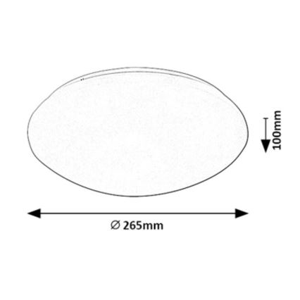 Rabalux - Plafonnier avec un détecteur LED/12W/230V IP44 4000K