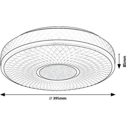 Rabalux - Plafonnier LED/24W/230V 4000K d. 39 cm