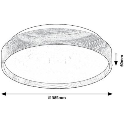 Rabalux - Plafonnier LED/24W/230V 3000K d. 38 cm