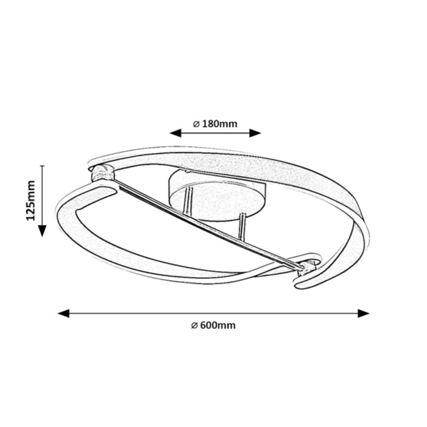 Rabalux - LED-plafondlamp LED/40W/230V 3000K Ø 60 cm