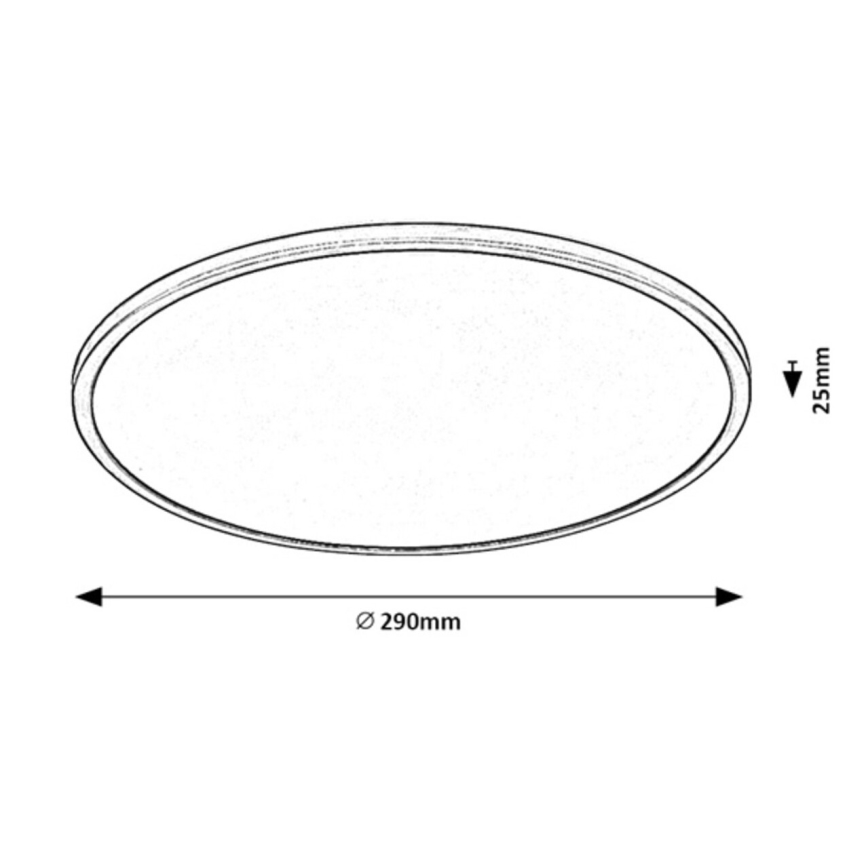 Rabalux - Dimbare LED Plafondlamp LED/18W/230V 3000K 29 cm
