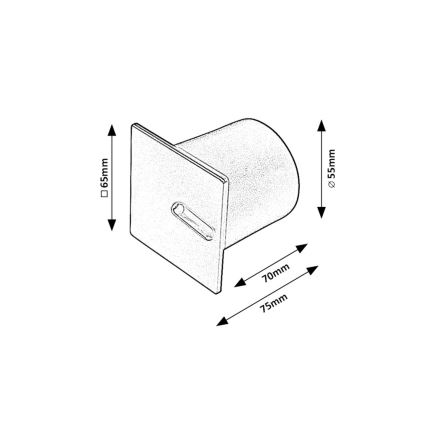 Rabalux - LED Traplicht LED/3W/230V 3000K zwart