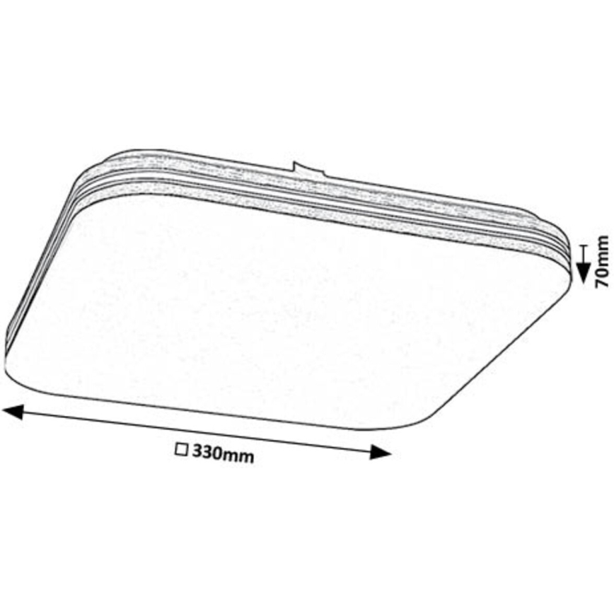 Rabalux - LED Plafondlamp LED/18W/230V 4000K 33x33 cm