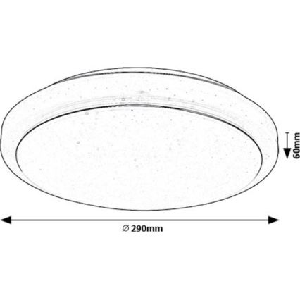 Rabalux - LED Plafondlamp LED/12W/230V 3000K diameter 29 cm