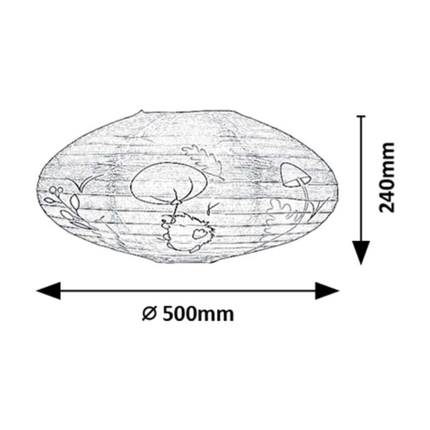 Rabalux - Kinderlampenkap voor hanglamp max. 40W diameter 50 cm