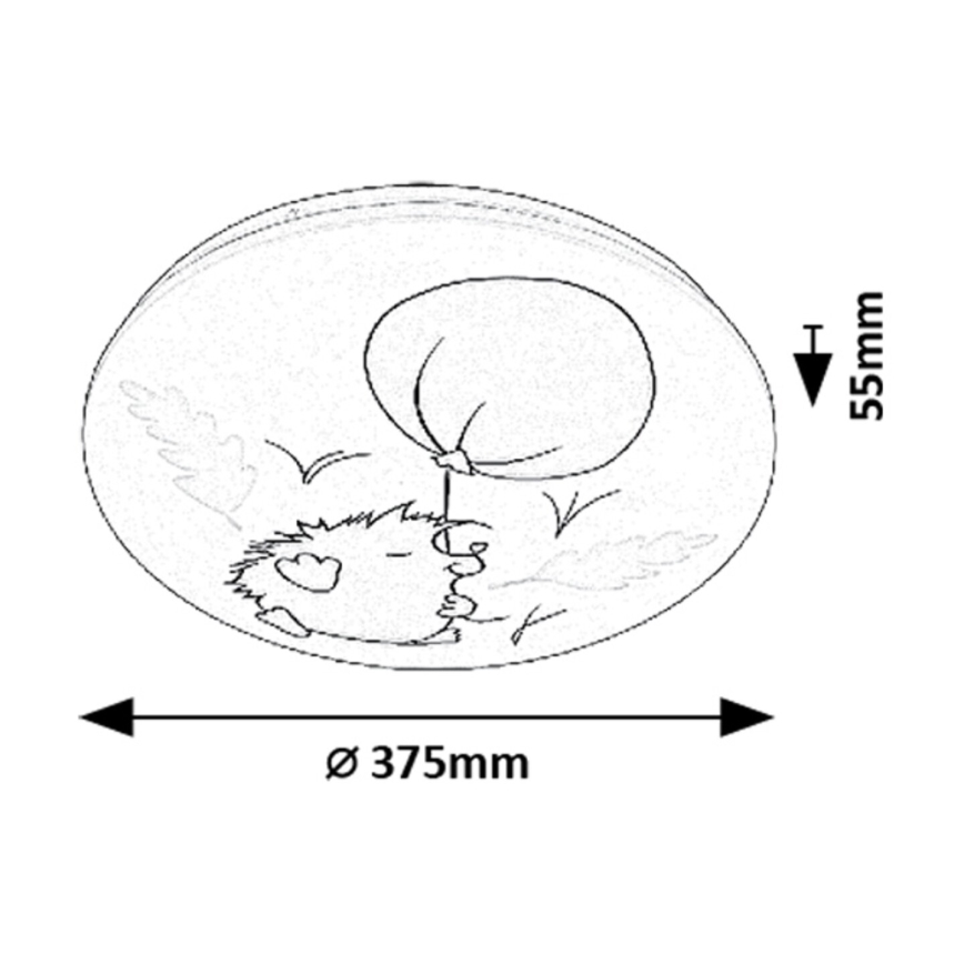 Rabalux - Plafonnier enfant LED/24W/230V 3000K