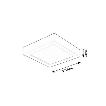 Rabalux - Plafonnier LED/15W/230V 4000K 16x16 cm blanc