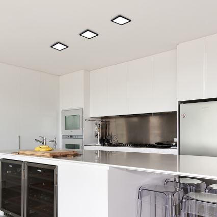 Rabalux - Plafonnier LED/24W/230V 4000K 22x22 cm noir
