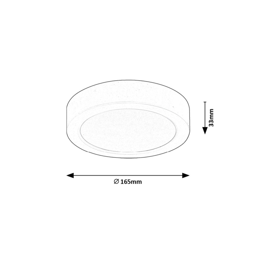 Rabalux - LED Plafondlamp LED/15W/230V 3000K diameter 16 cm wit