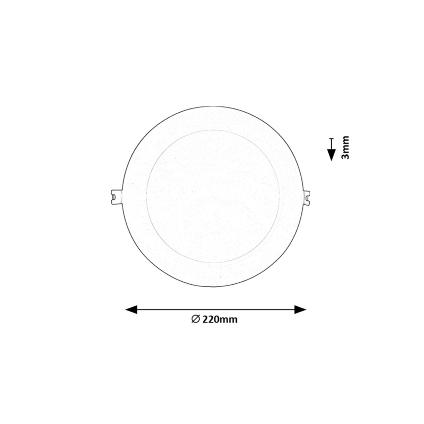 Rabalux - LED Hang plafondverlichting LED/18W/230V 3000K diameter 22 cm wit
