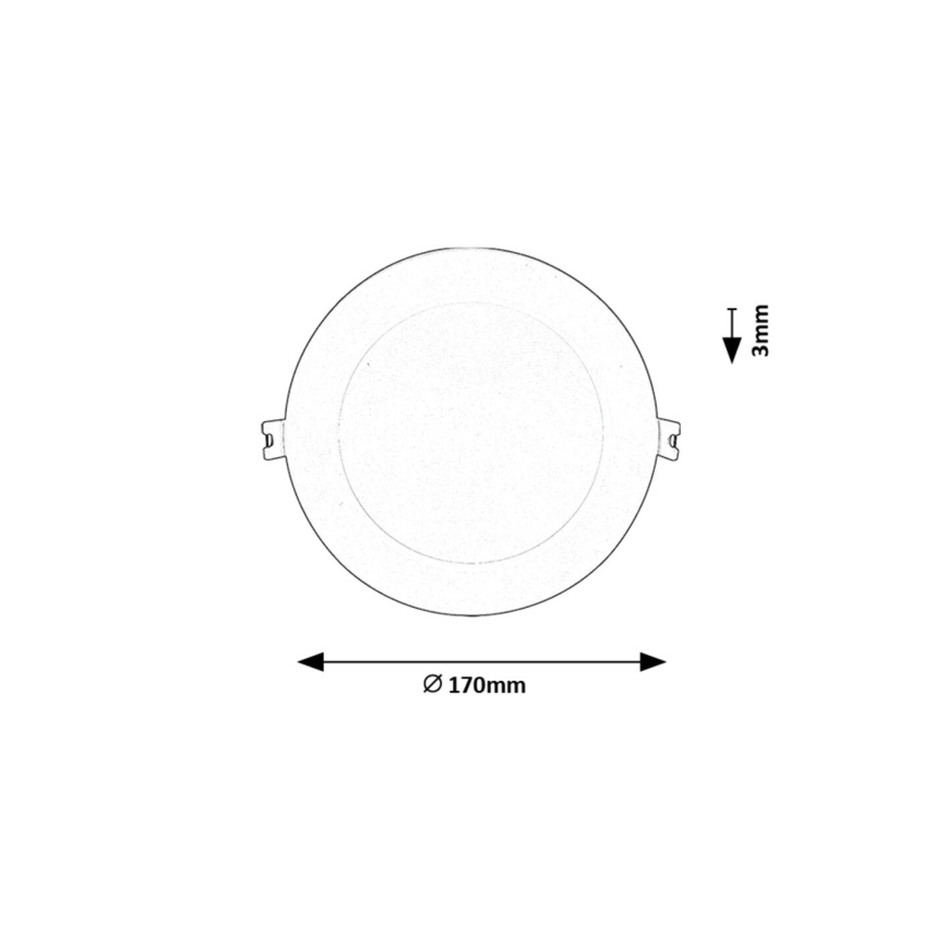 Rabalux - LED Hang plafondverlichting LED/12W/230V diameter 17 cm wit