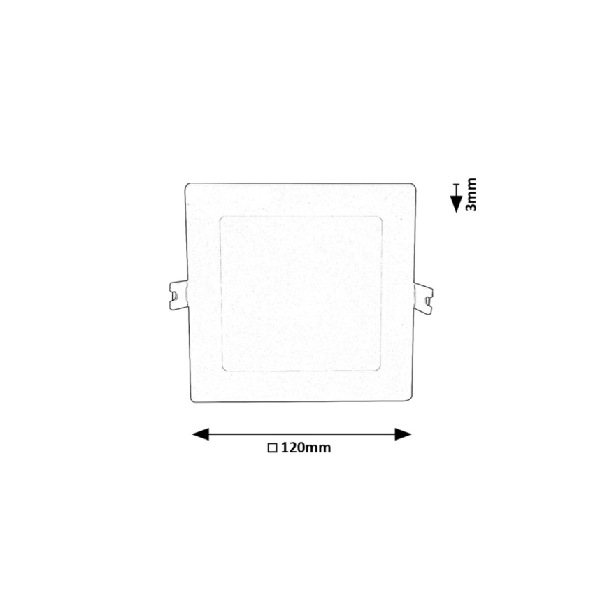 Rabalux - LED Hang plafondverlichting LED/6W/230V 12x12 cm wit