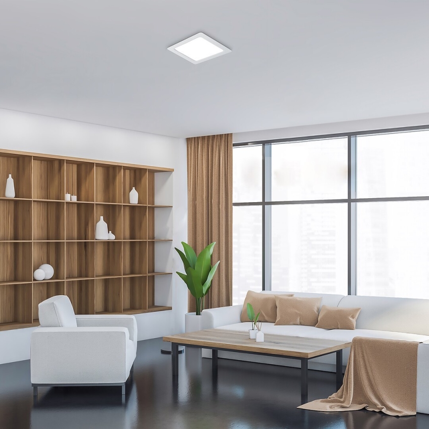 Rabalux - LED Hang plafondverlichting LED/18W/230V 22x22 cm wit