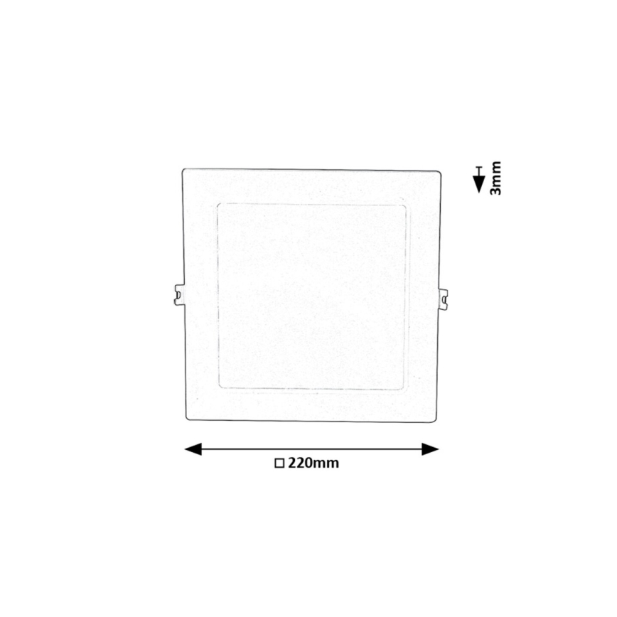 Rabalux - LED Hang plafondverlichting LED/18W/230V 22x22 cm wit