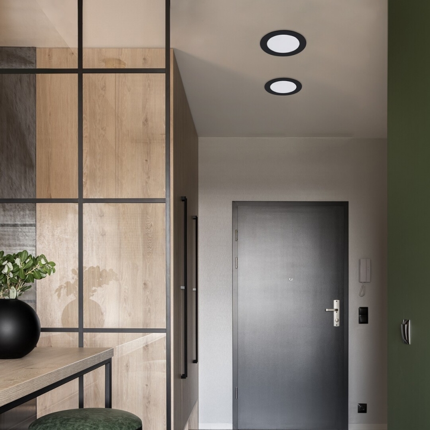 Rabalux - LED Hang plafondverlichting LED/3W/230V diameter 9 cm zwart