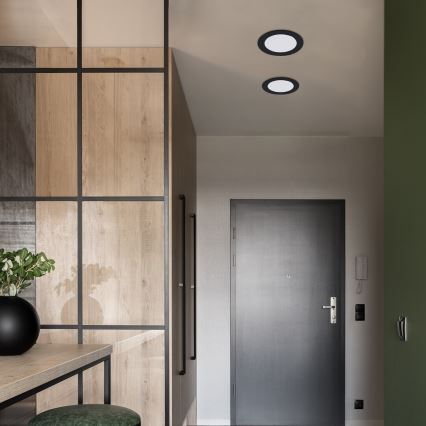 Rabalux - LED Hang plafondverlichting LED/12W/230V diameter 17 cm zwart