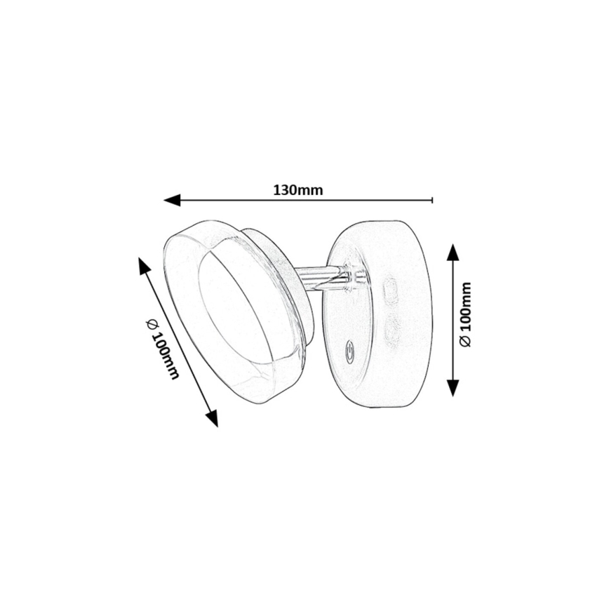 Rabalux - LED à intensité variable wall rechargeable éclairage LED/2W/5V 3000K 1800 mAh