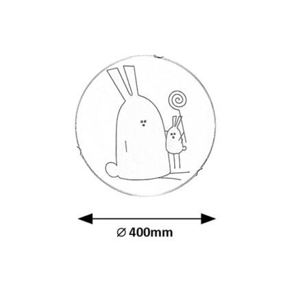 Rabalux - Plafonnier enfant 2xE27/60W/230V