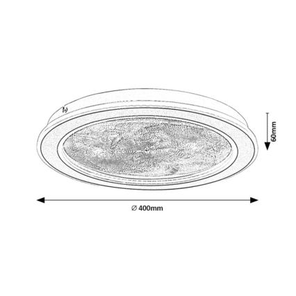 Rabalux - Plafonnier LED dimmable LED/24W/230V 3000-6500K ø 40 cm + télécommande