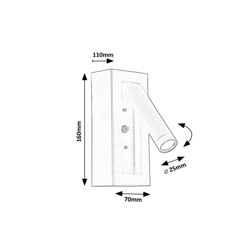 Rabalux - LED Wandspot LED/4W/230V wit