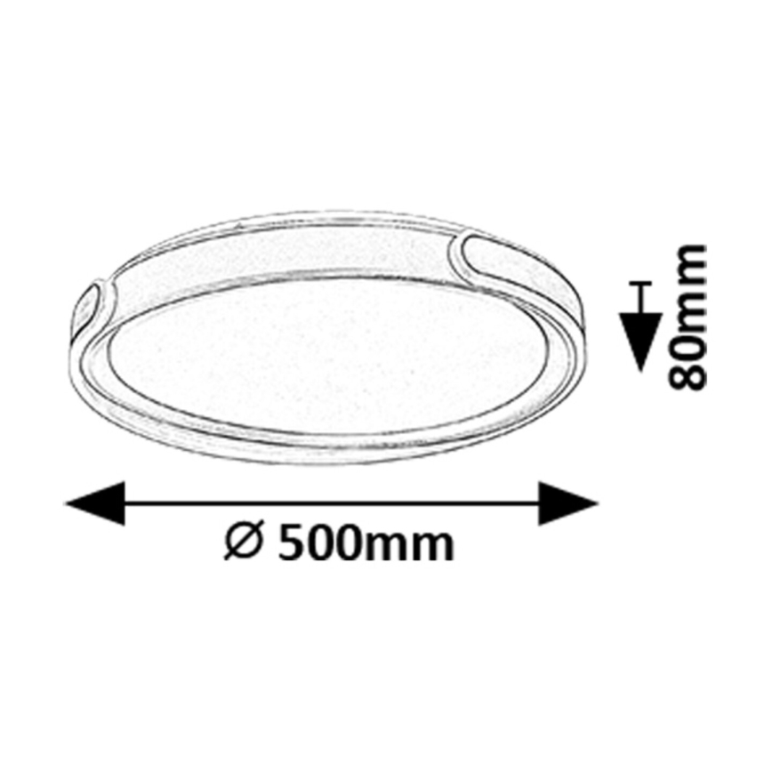 Rabalux - Dimbare LED plafondlamp LED/48W/230V 3000-6500K + afstandsbediening