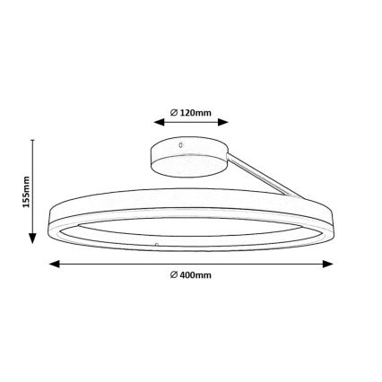 Rabalux - LED Plafondlamp LED/24W/230V 3000/4000/6500K