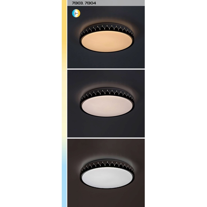 Rabalux - Plafonnier à intensité variable LED/48W/230V 3000-6500K + Télécommande