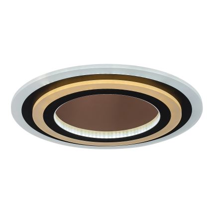 Rabalux - Plafonnier LED dimmable 56W/230V 3000/4000/6000K chrome mat/noir + télécommande Ø 45 cm