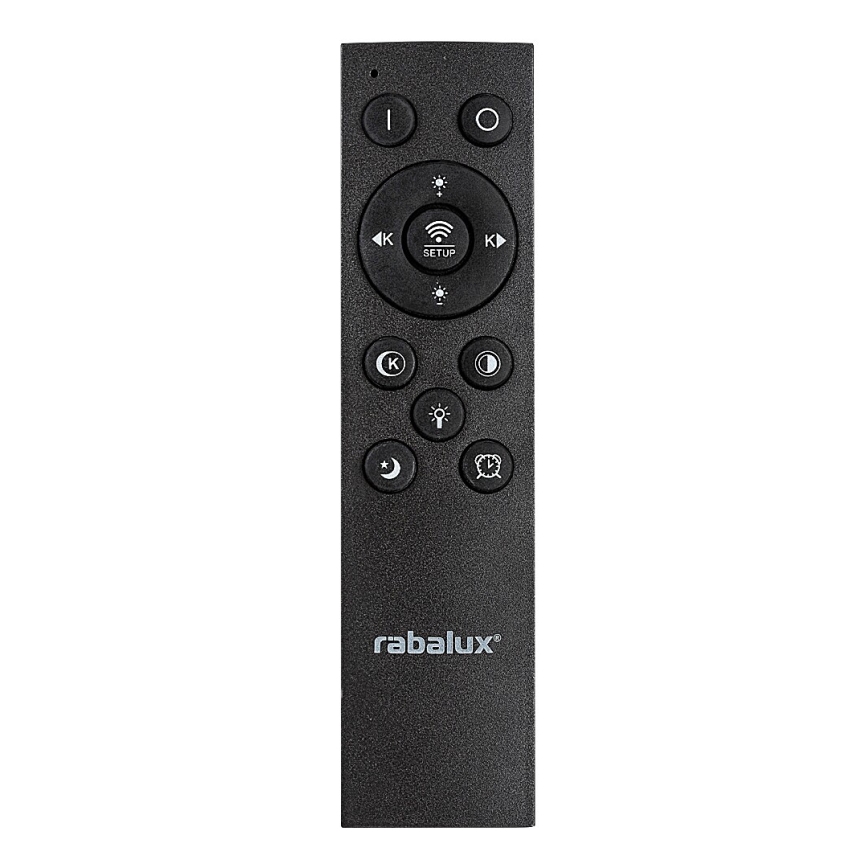 Rabalux - Plafonnier LED dimmable 56W/230V 3000/4000/6000K chrome mat/noir + télécommande Ø 45 cm