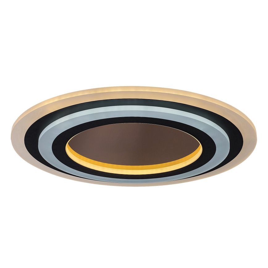 Rabalux - Plafonnier à intensité variable LED/56W/230V 3000/4000/6000K chrome mat/noir + Télécommande