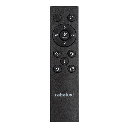 Rabalux - Plafonnier à intensité variable LED/56W/230V 3000/4000/6000K chrome mat/noir + Télécommande