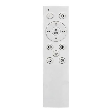 Rabalux - Dimbare LED Plafondlamp LED/56W/230V 3000/4000/6000K mat chroom + afstandsbediening