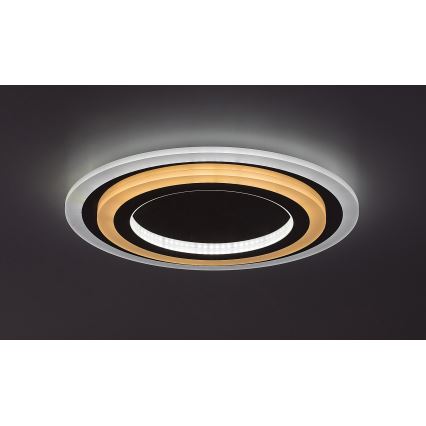 Rabalux - Dimbare LED-plafondlamp LED/56W/230V 3000/4000/6000K, mat chroom, met afstandsbediening, Ø 45 cm