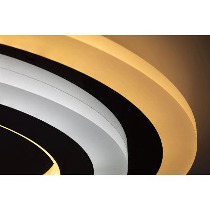 Rabalux - Plafonnier LED dimmable LED/56W/230V 3000/4000/6000K chrome mat + télécommande Ø 45 cm