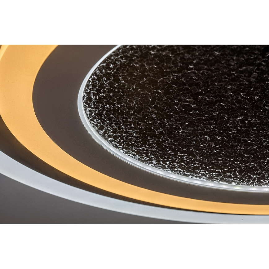 Rabalux - LED dimbare plafondlamp LED/56W/230V 3000/4000/6000K zwart + afstandsbediening Ø 45 cm