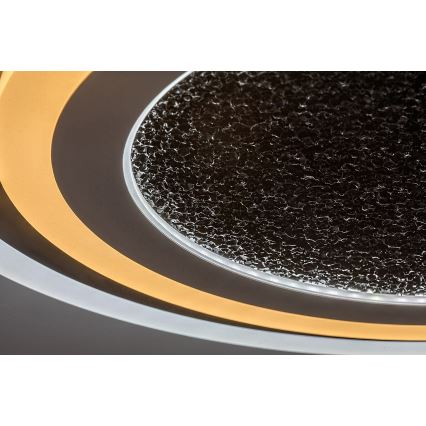 Rabalux - Plafonnier LED dimmable 56W/230V 3000/4000/6000K noir + télécommande Ø 45 cm